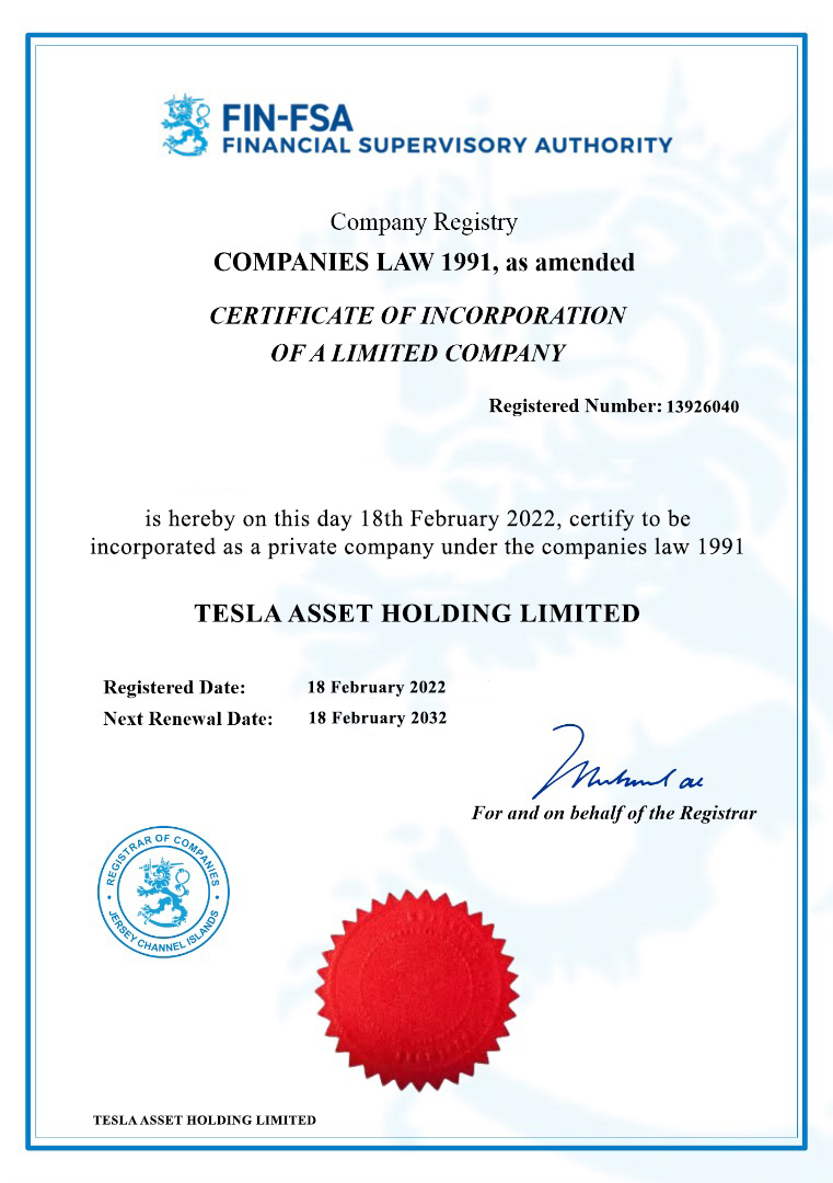 Company Certification